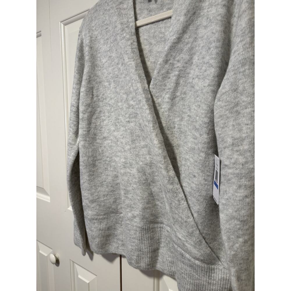 1.STATE XL Heather Gray Knit Cardigan Sweater - Picture 7 of 8